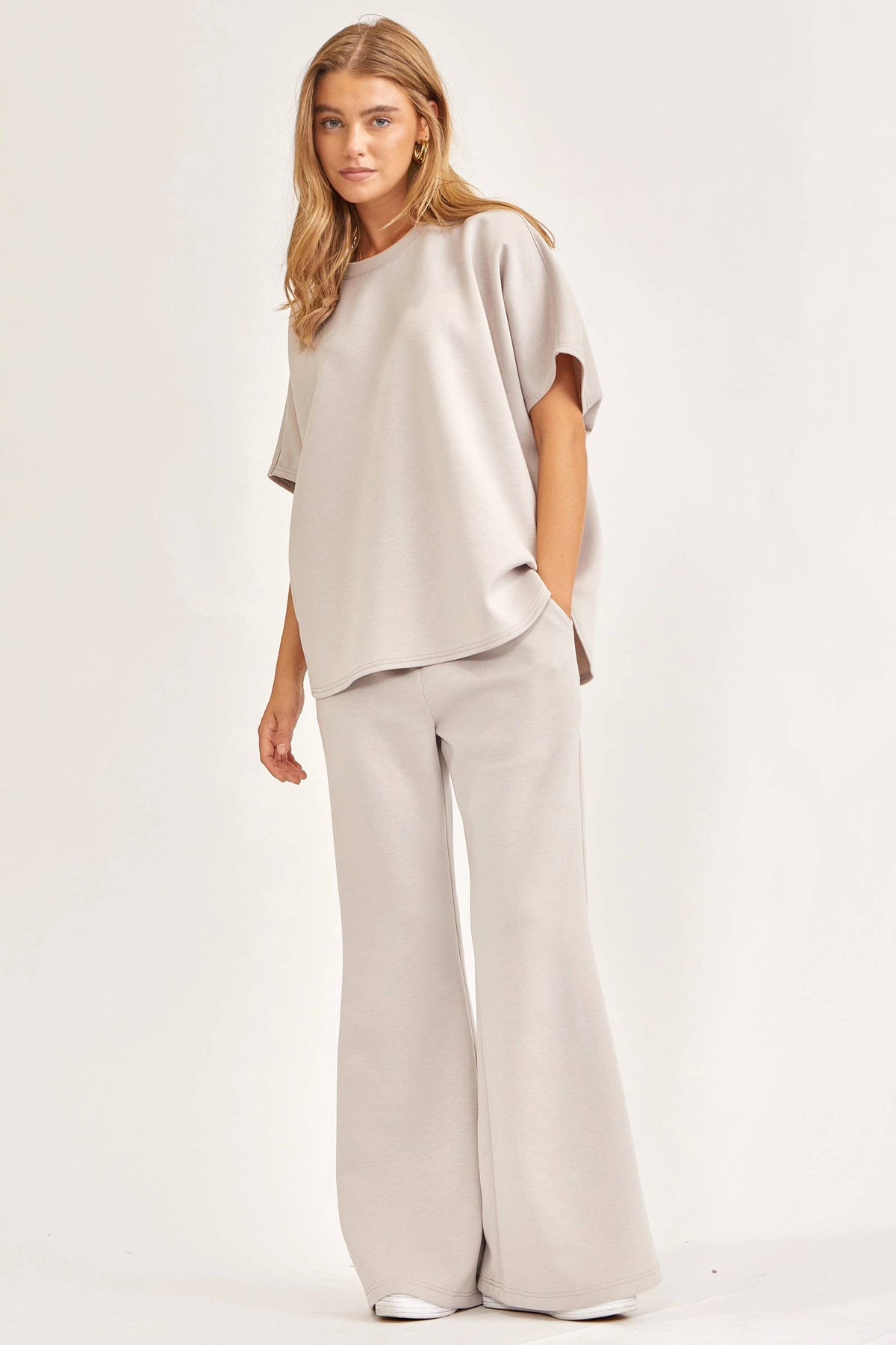 Dear Scarlett Modal Set in Sand Grey