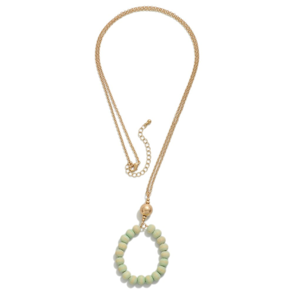 Di Circle Pendant in Sage