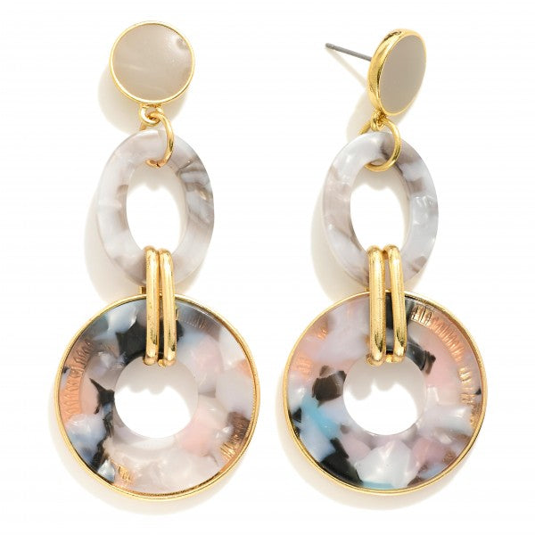 Marble Linked Drops Natural Post