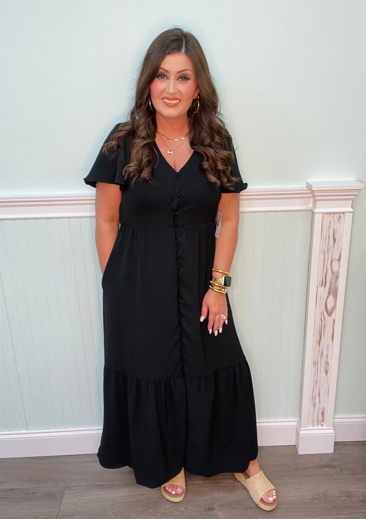 Melody Dress in Black Plus