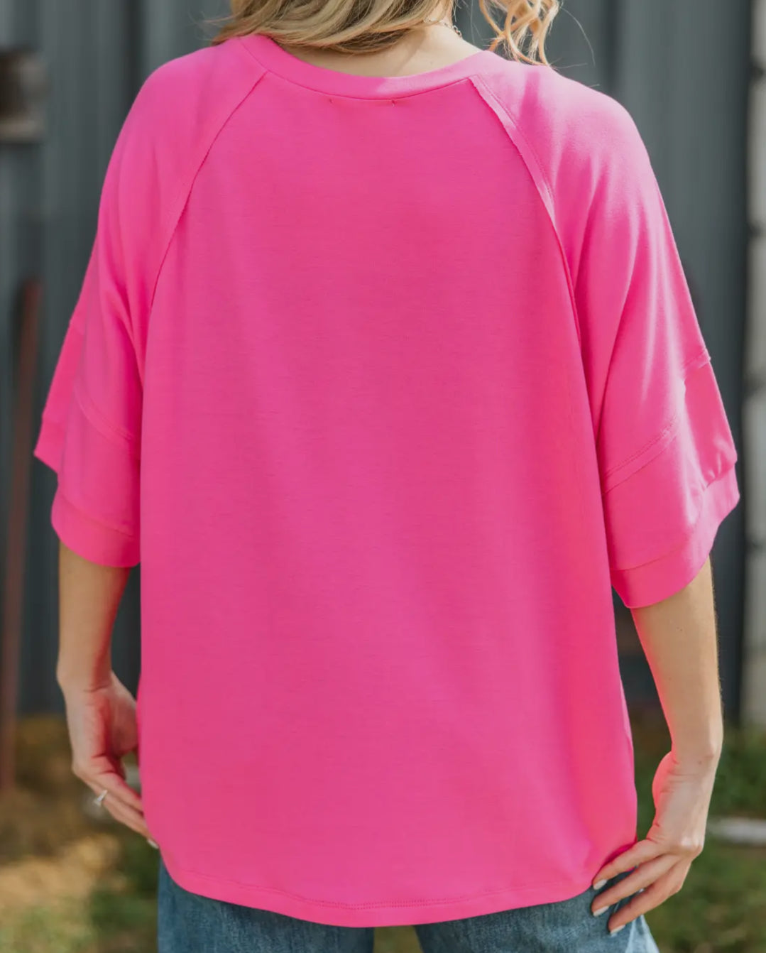 Fargo Terry Top in Pink