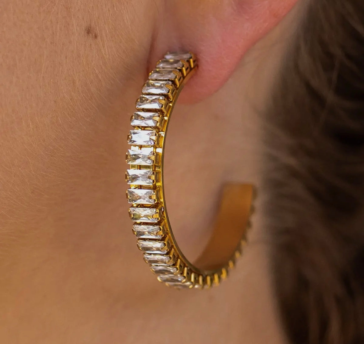 HBIC Large Hoops ALCO 18k