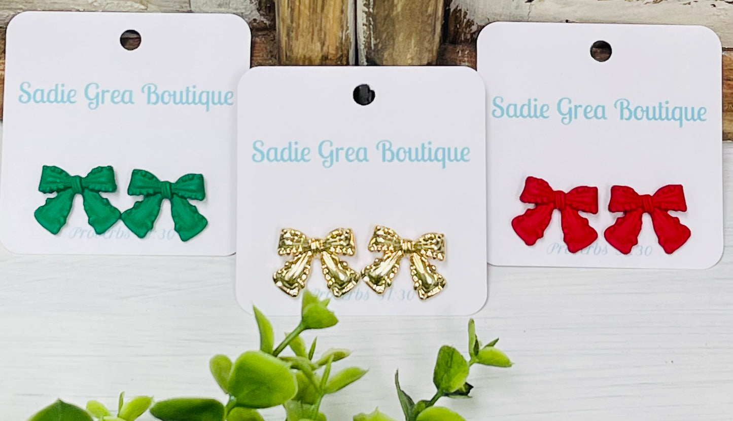 Bow Post Earrings