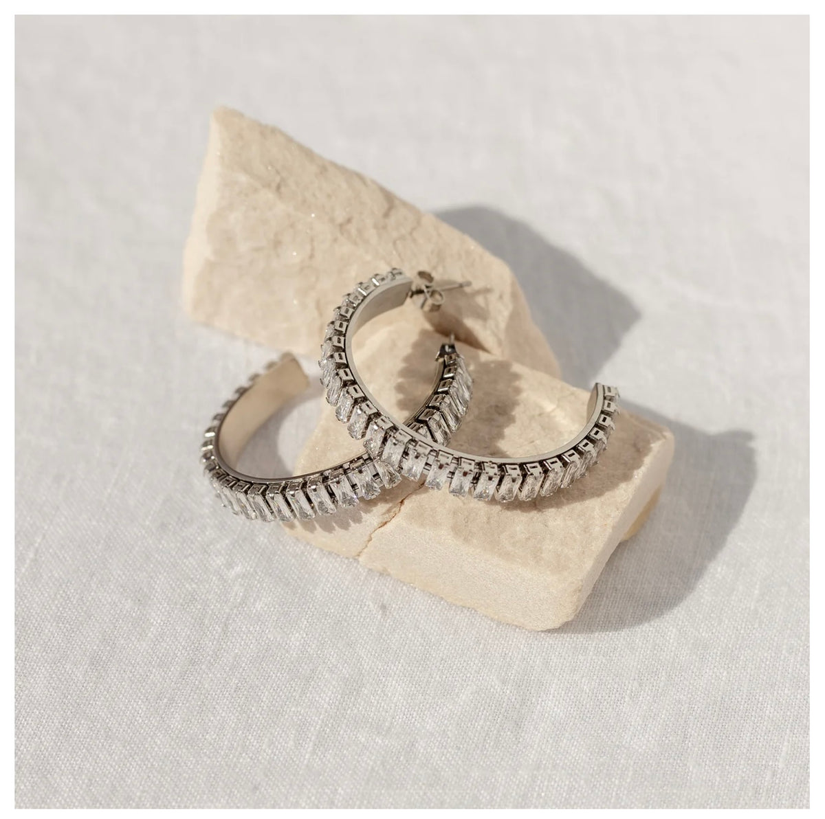HBIC Large Hoops ALCO in Silver