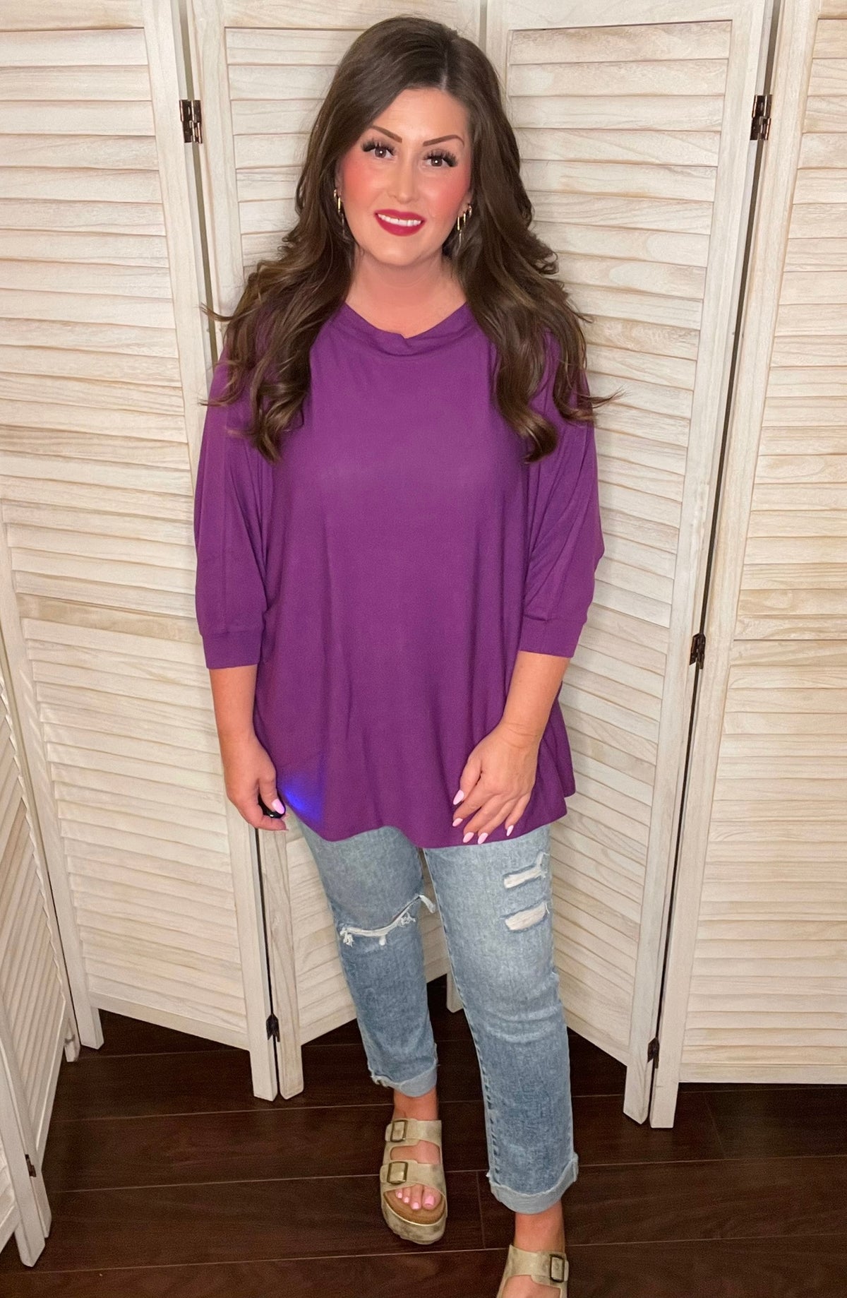 Harlowe Top in Purple