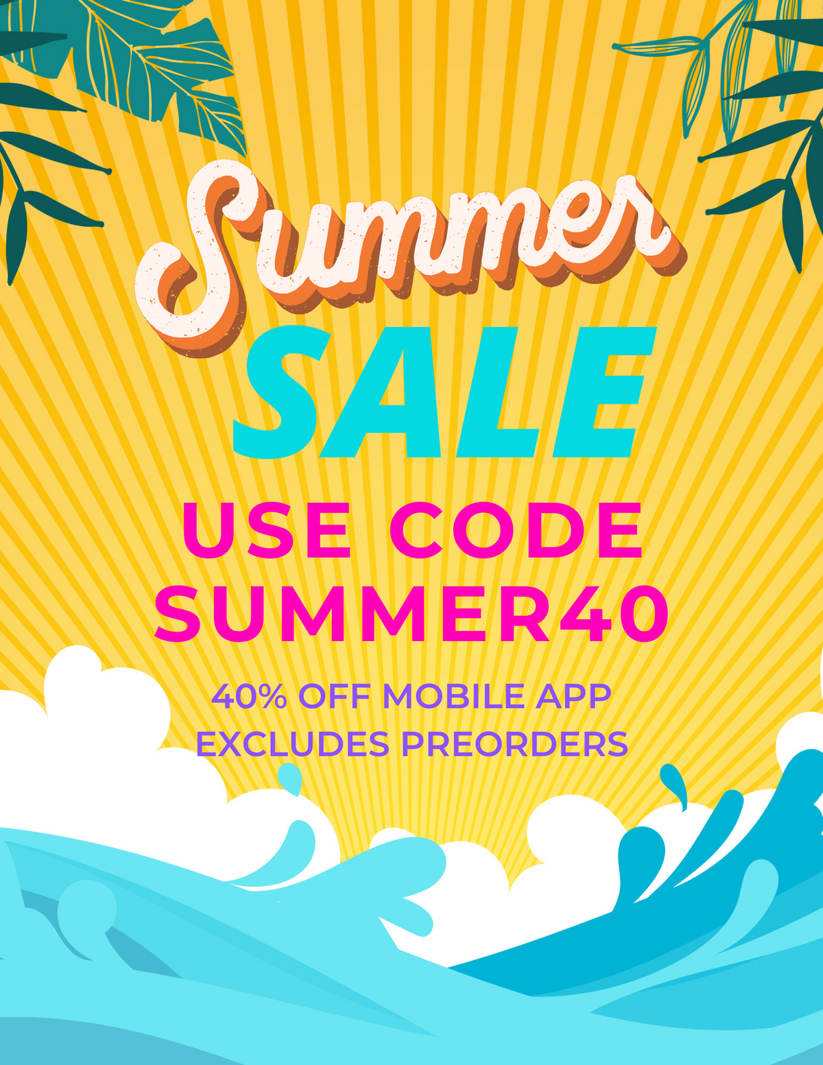 40% off Summer Sale