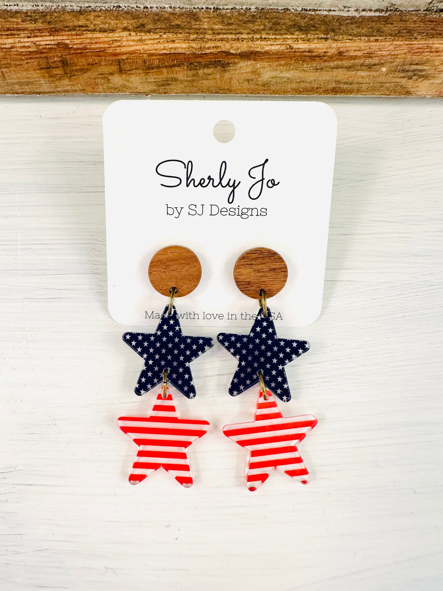Ole' Glory Dangles by Sherly Jo Designs
