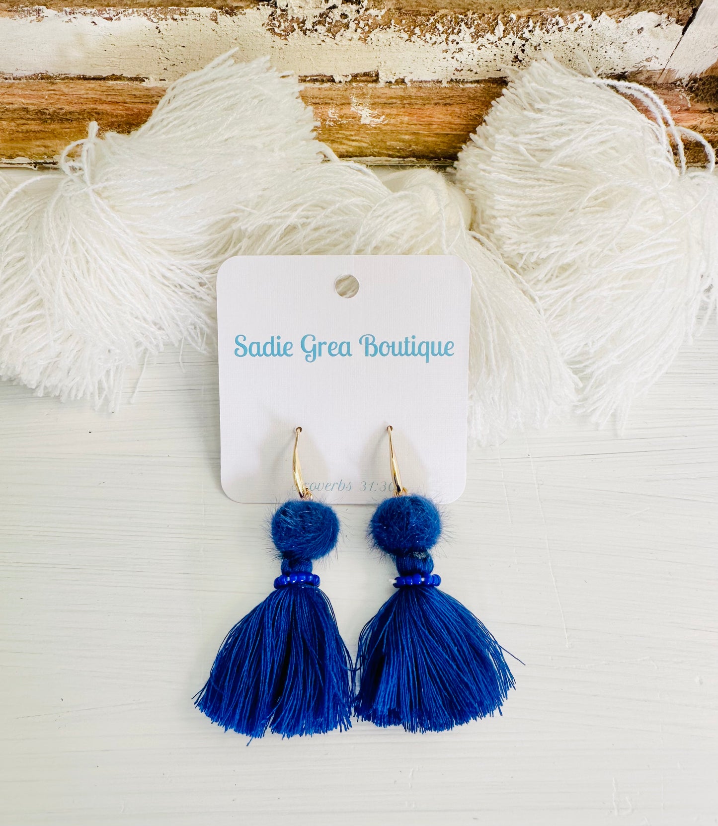 Royal Pom Earrings