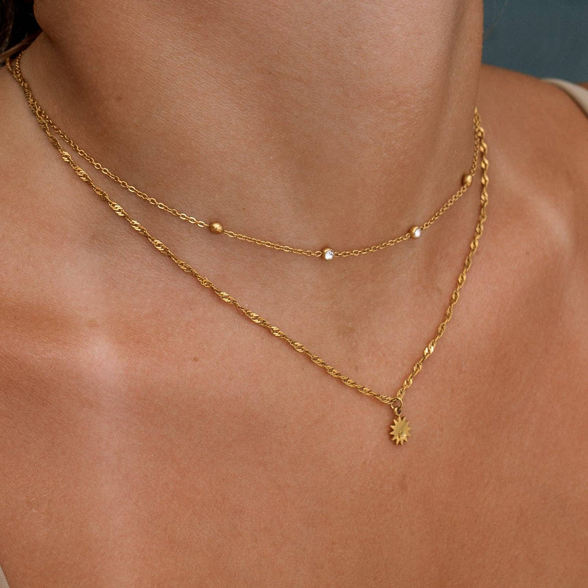 Limitless Sun Necklace: Gold