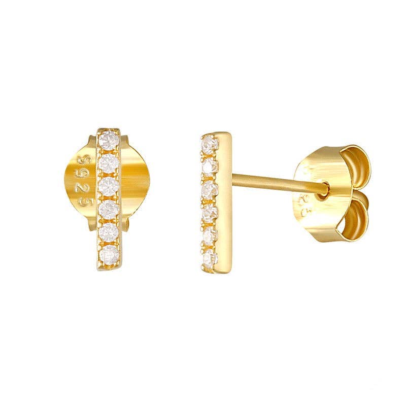 ALCO Boca Bar Studs: Gold