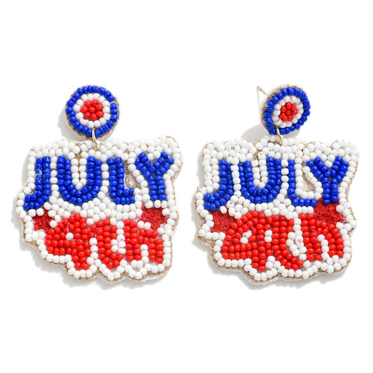 July 4th Earrings