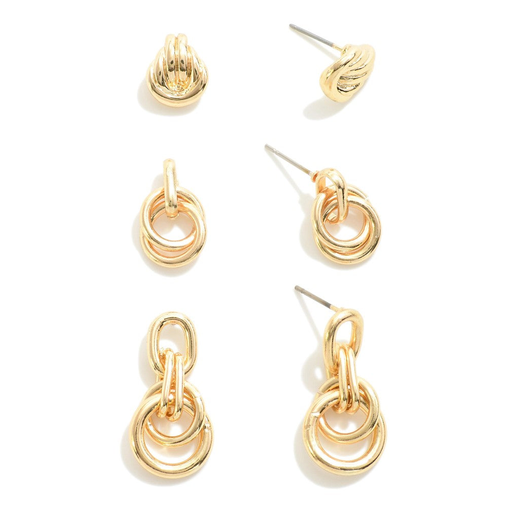 Toni Trio Stud Earring Set