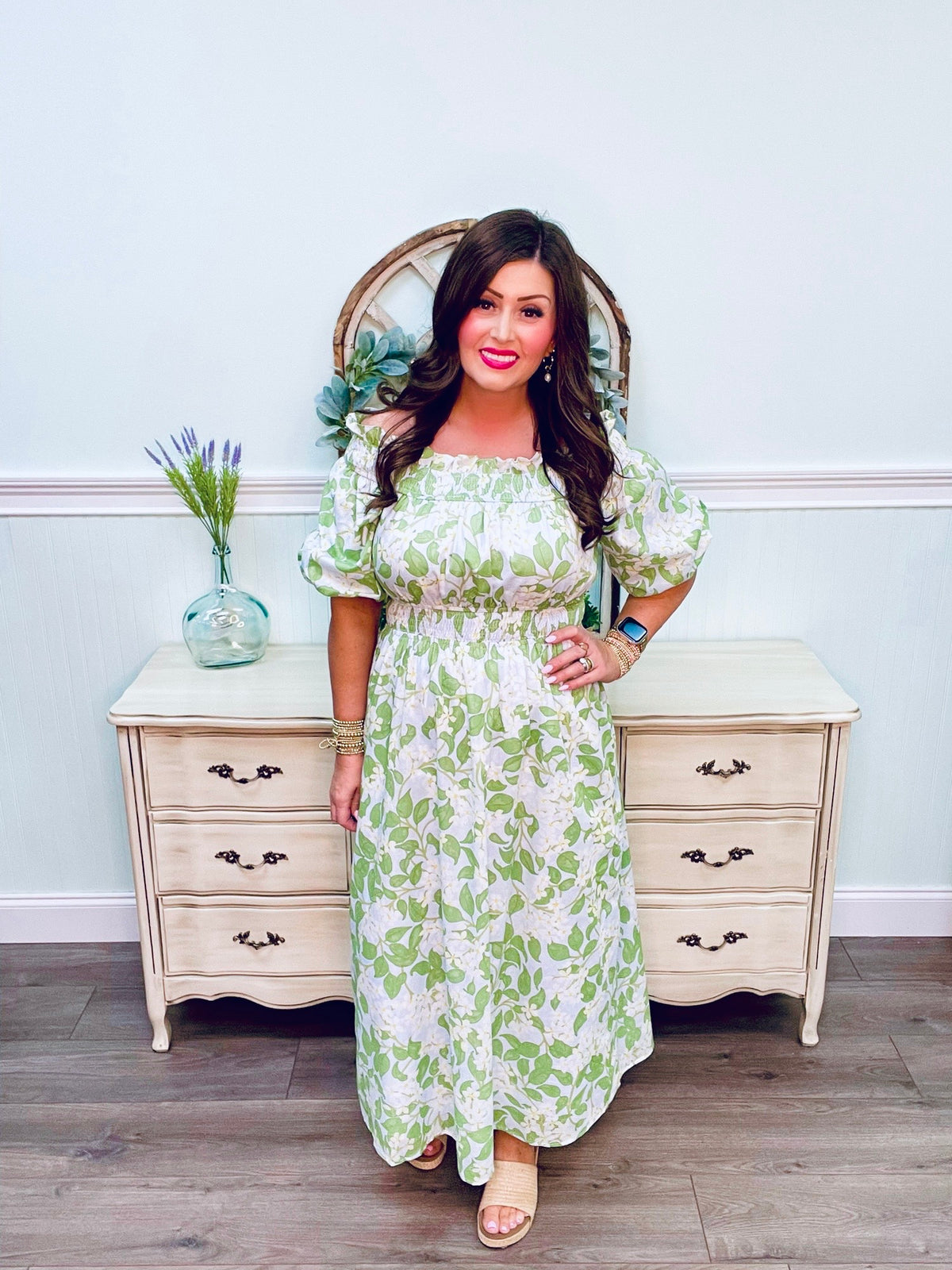 Sugarlips Kiany Floral Magna Town Midi Dress