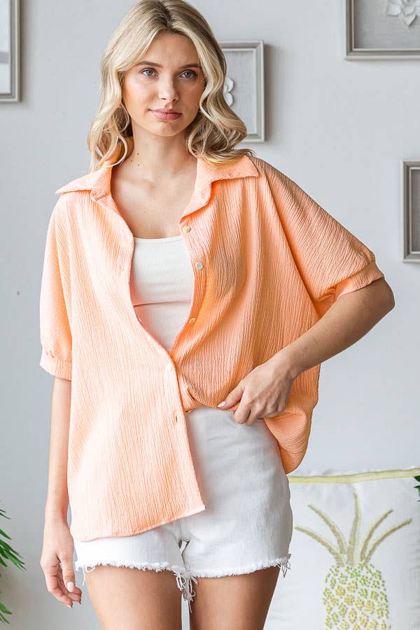 Hannah Top in Apricot