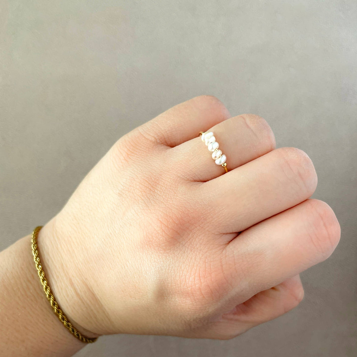 Tina Dainty Freshwater Pearl Ring