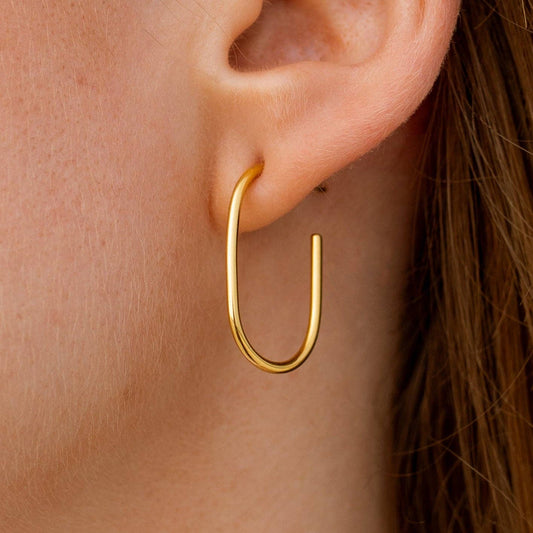 Strato Hoops: Gold