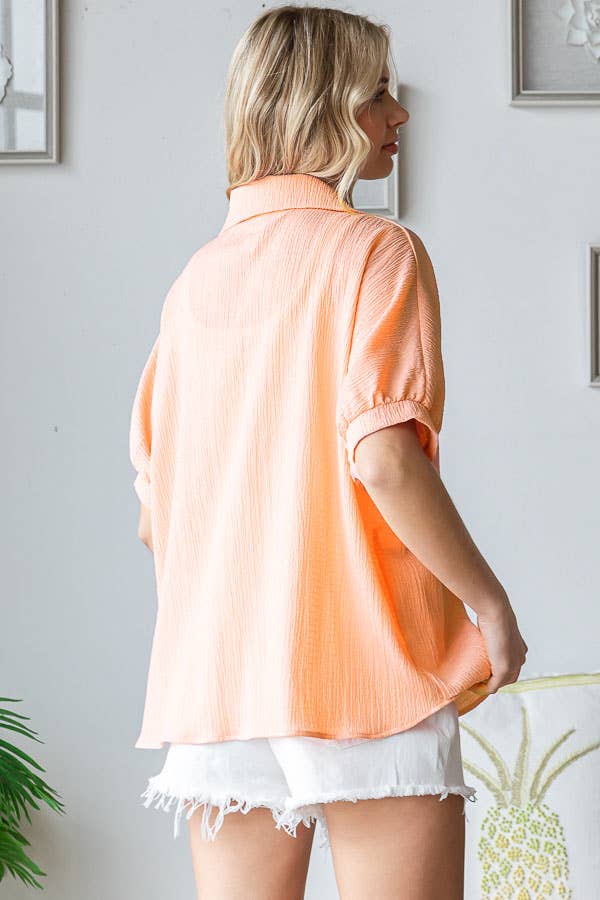 Hannah Top in Apricot