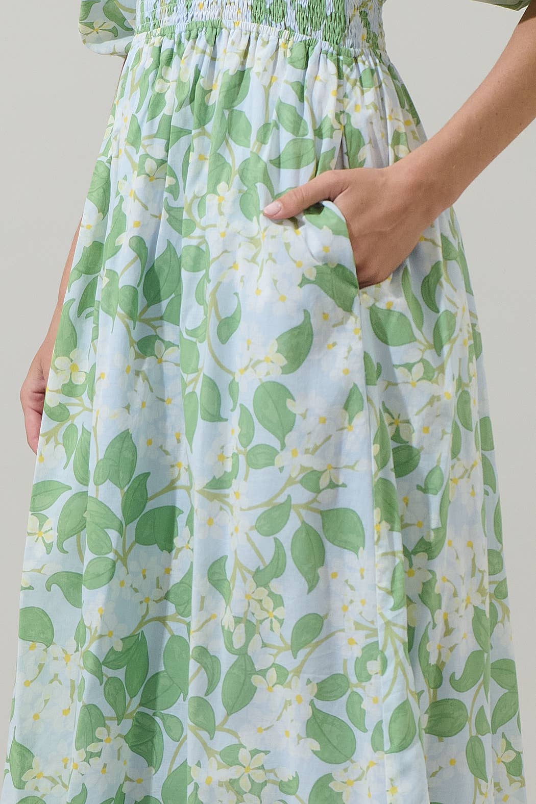 Sugarlips Kiany Floral Magna Town Midi Dress