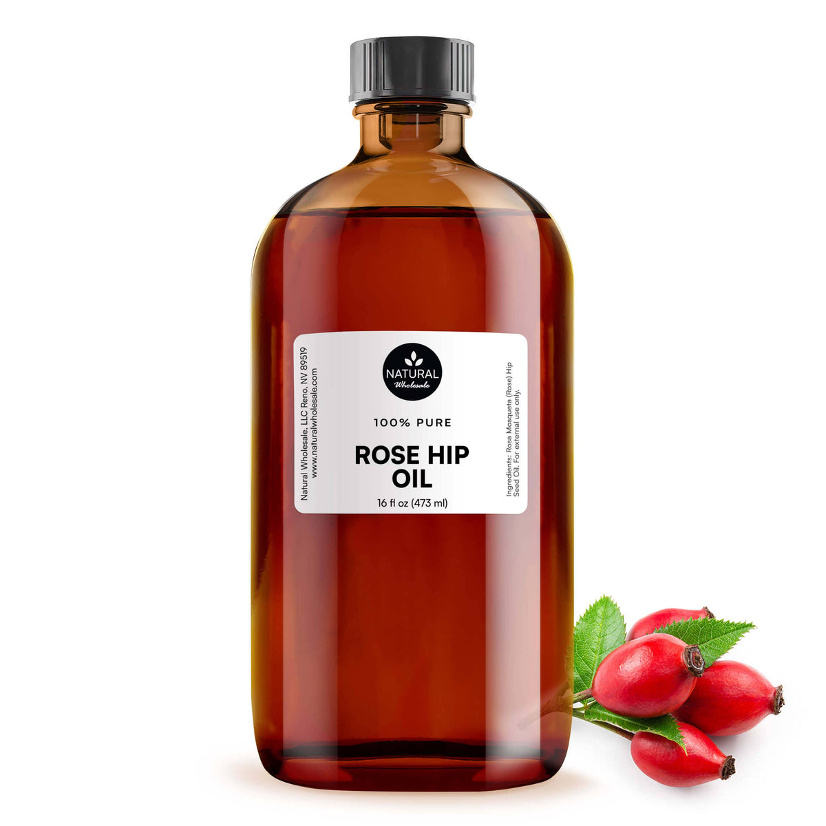 Rosehip Oil - 100% Pure Cold Pressed Vegan : Plastic / 16oz