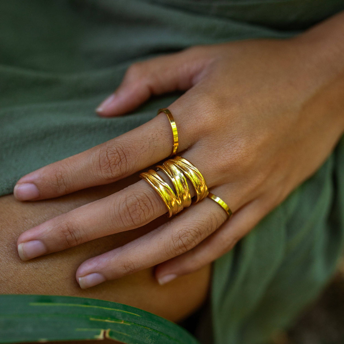 Terra Wrap Ring: Gold / 8
