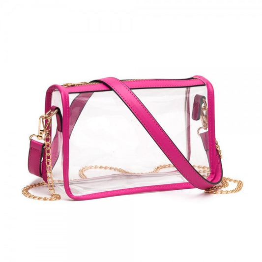 Clear Crossbody in Pink