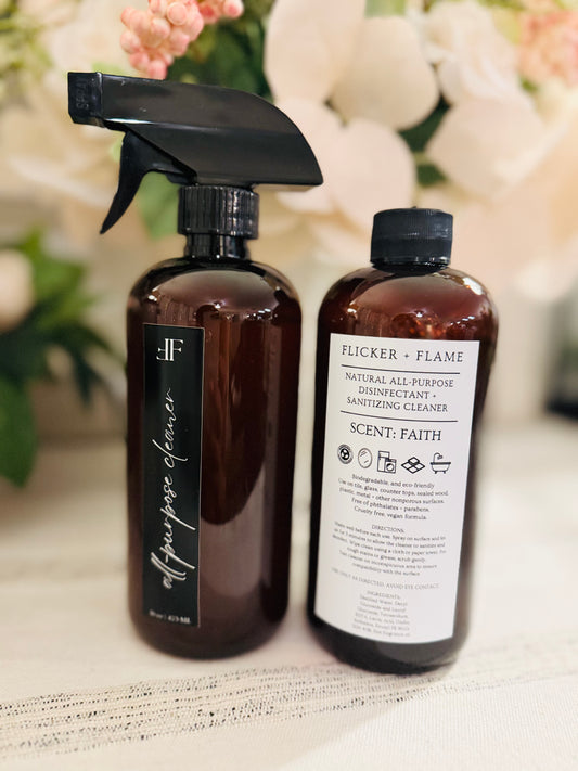 Flicker + Flame Natural All- Purpose Disinfectant + Sanitizing Cleaner