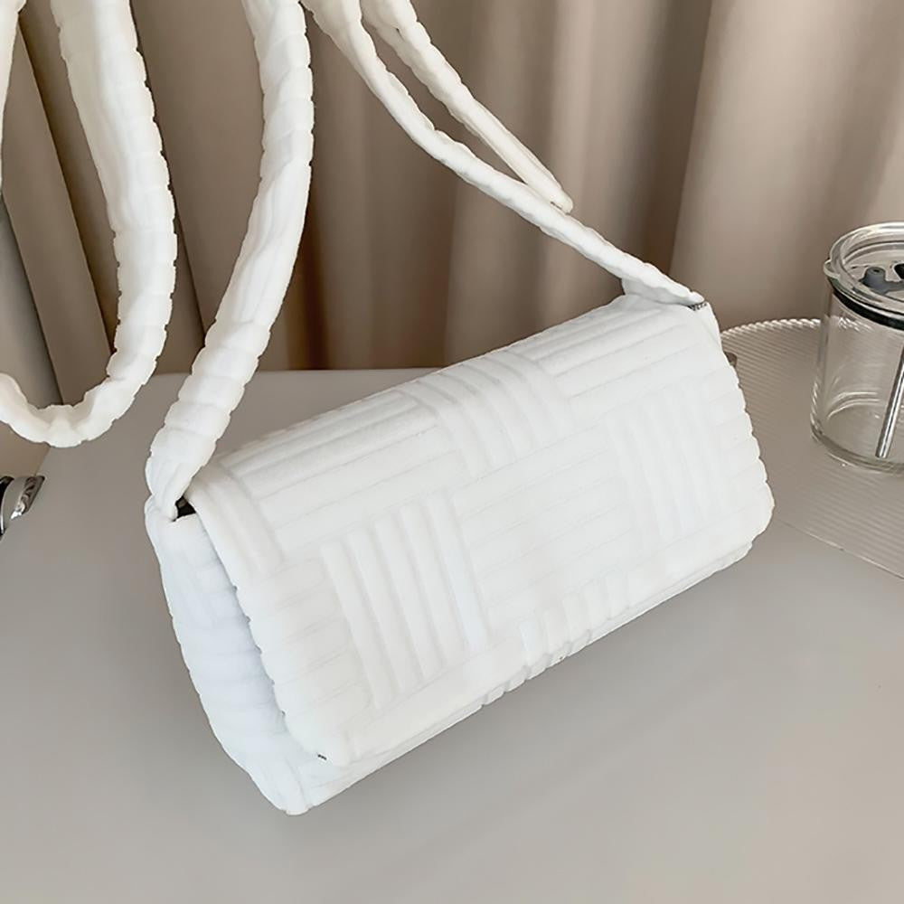 Quilted Purse in White