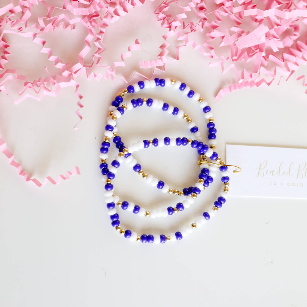 Royal Blue & White Game Day Sprinkle: Standard 6.75 inch