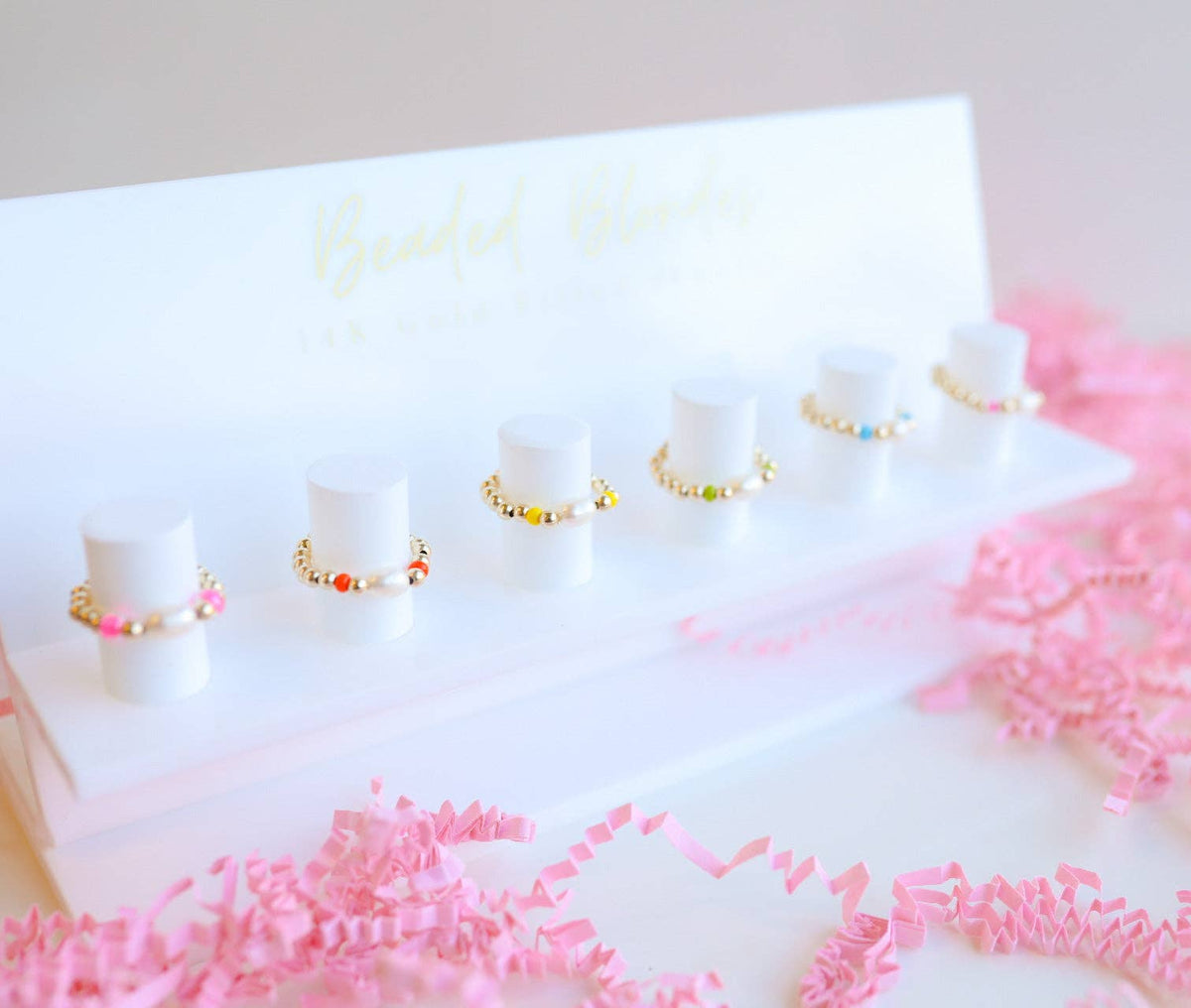 Pearl Poppi Ring: Hot Pink / 9/10