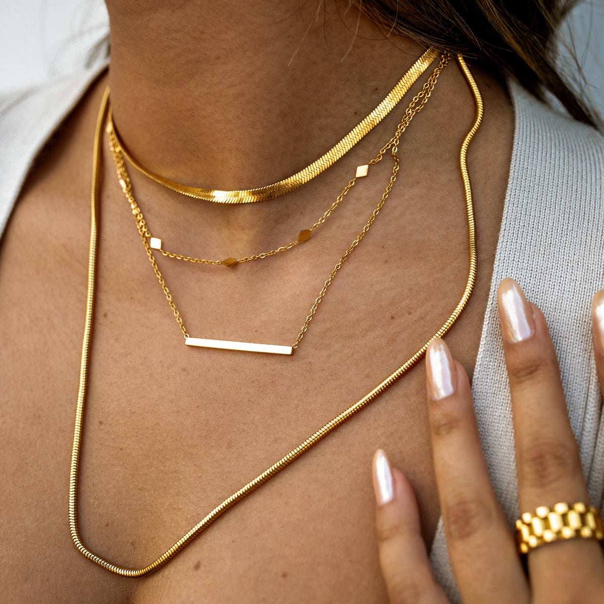 Weekender Necklace: Silver