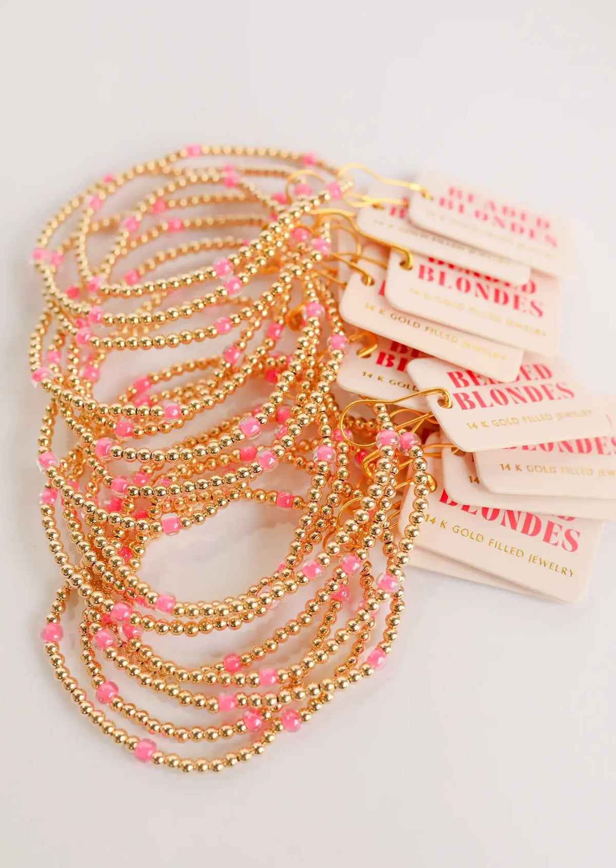 Hot Pink Poppi Bracelet: Standard 6.75 inch