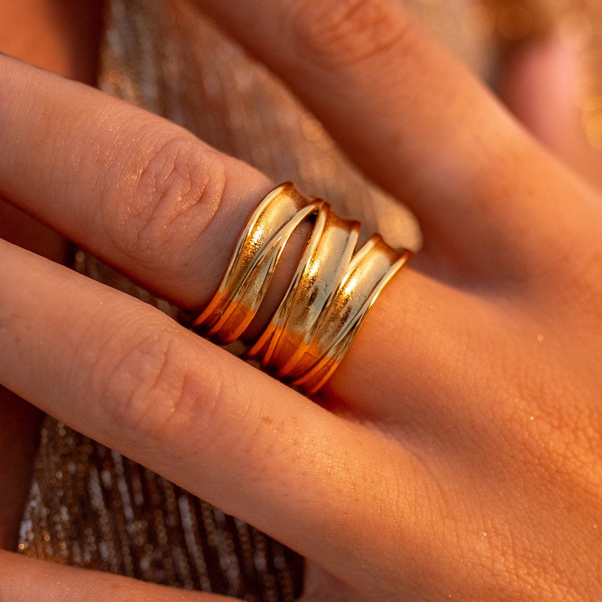 Terra Wrap Ring: Gold / 8
