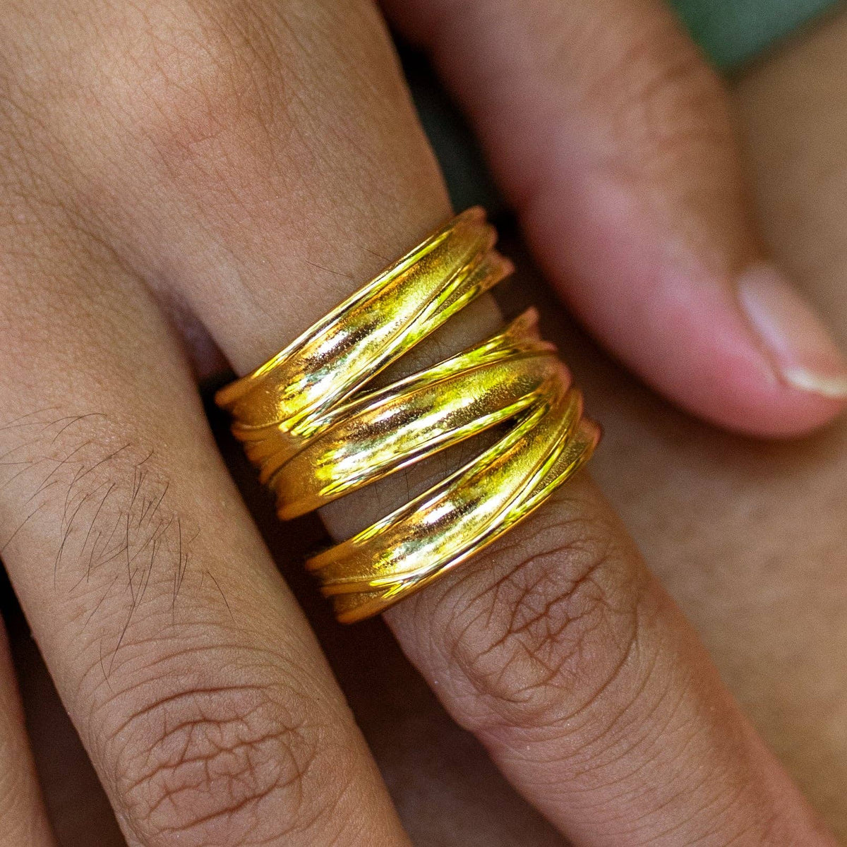 Terra Wrap Ring: Gold / 8