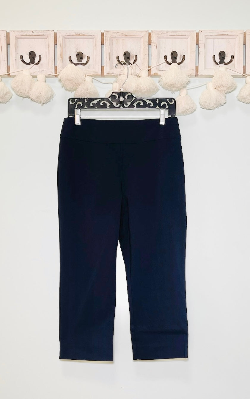 Eric Casual Capri Pants in Navy