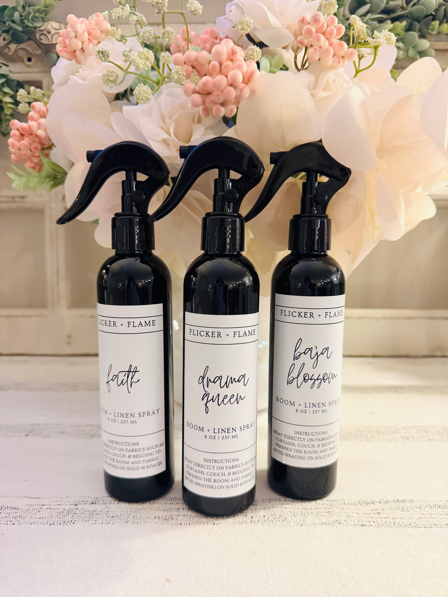 Flicker + Flame Room + Linen Spray 8oz