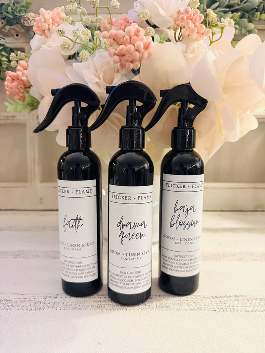 Flicker + Flame Room + Linen Spray 8oz