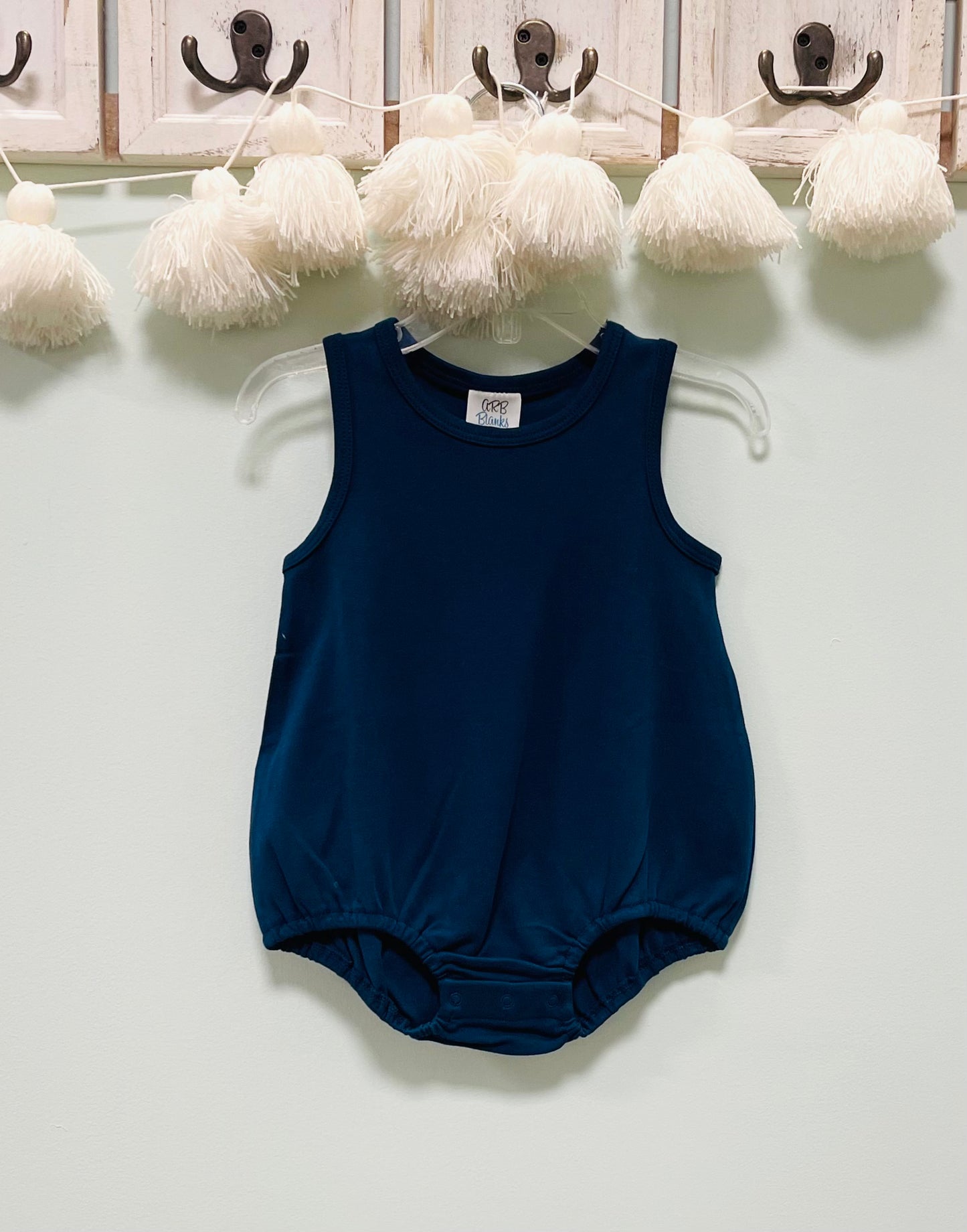 Bubble Plain in Navy