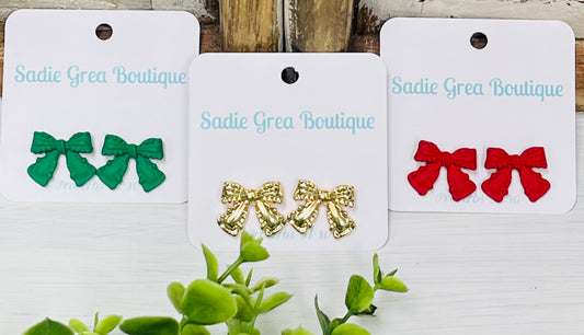 Bow Post Earrings
