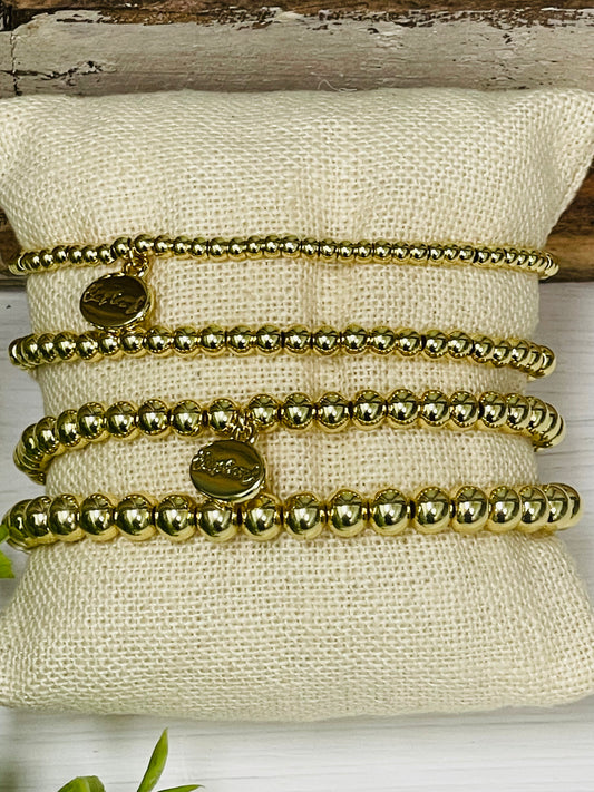 Alex Carol 14k Gold Stretch Bracelet