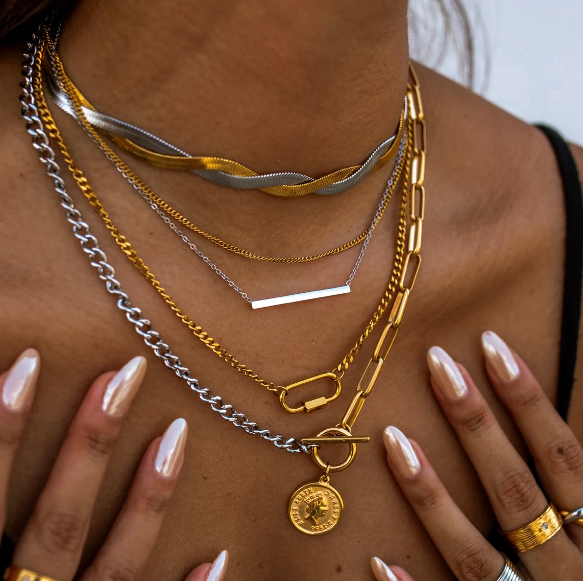 Harmony Bar Necklace 18K ALCO