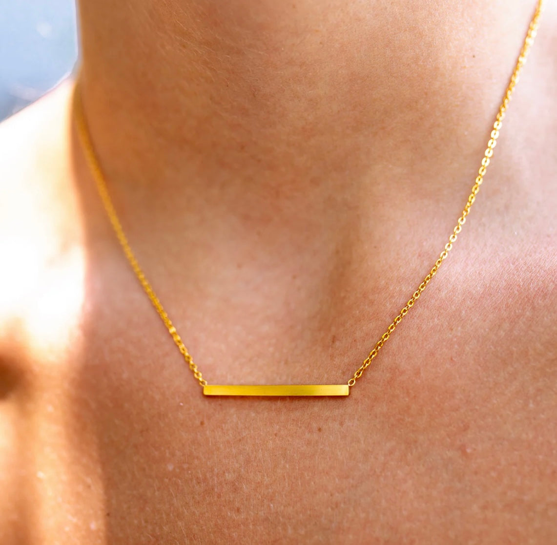 Harmony Bar Necklace 18K ALCO