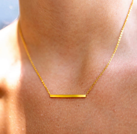 Harmony Bar Necklace 18K ALCO
