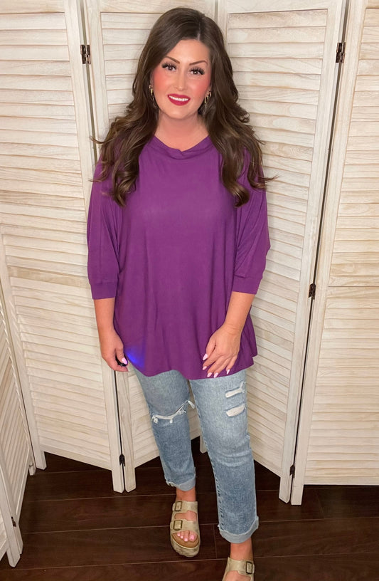 Harlowe Top in Purple