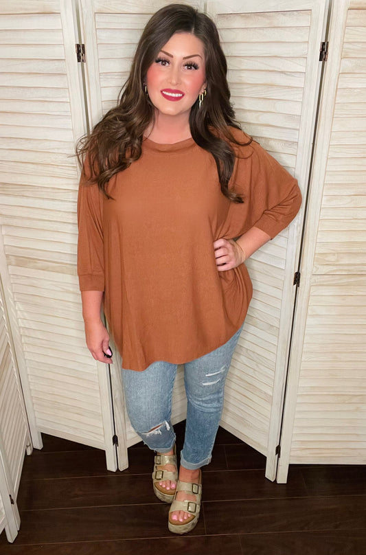 Harlowe Top in Rust
