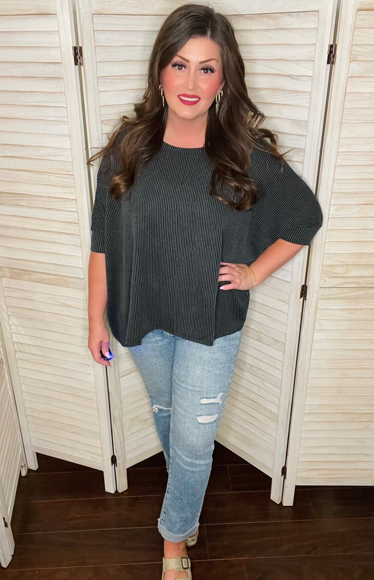 Laramie Poncho Top in Black