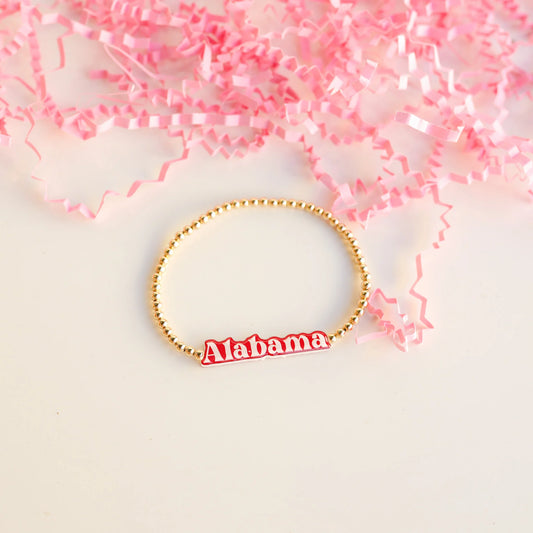 Alabama Game Day Bracelet: Standard 6.75 inch