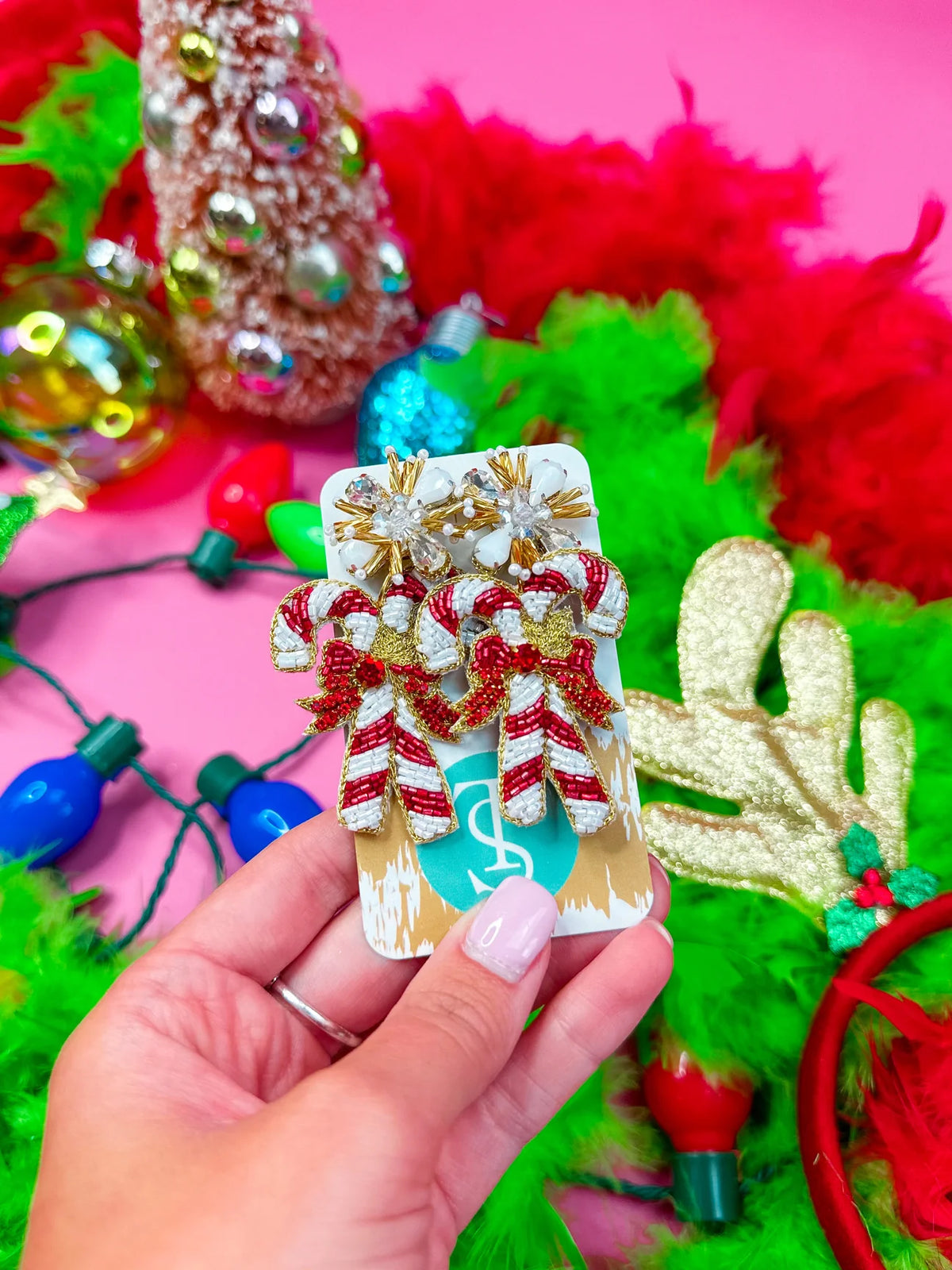 Candy Cane Earrings - Taylor Shaye