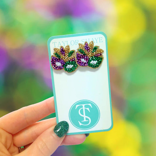 Mardi Gras Studs - Taylor Shaye