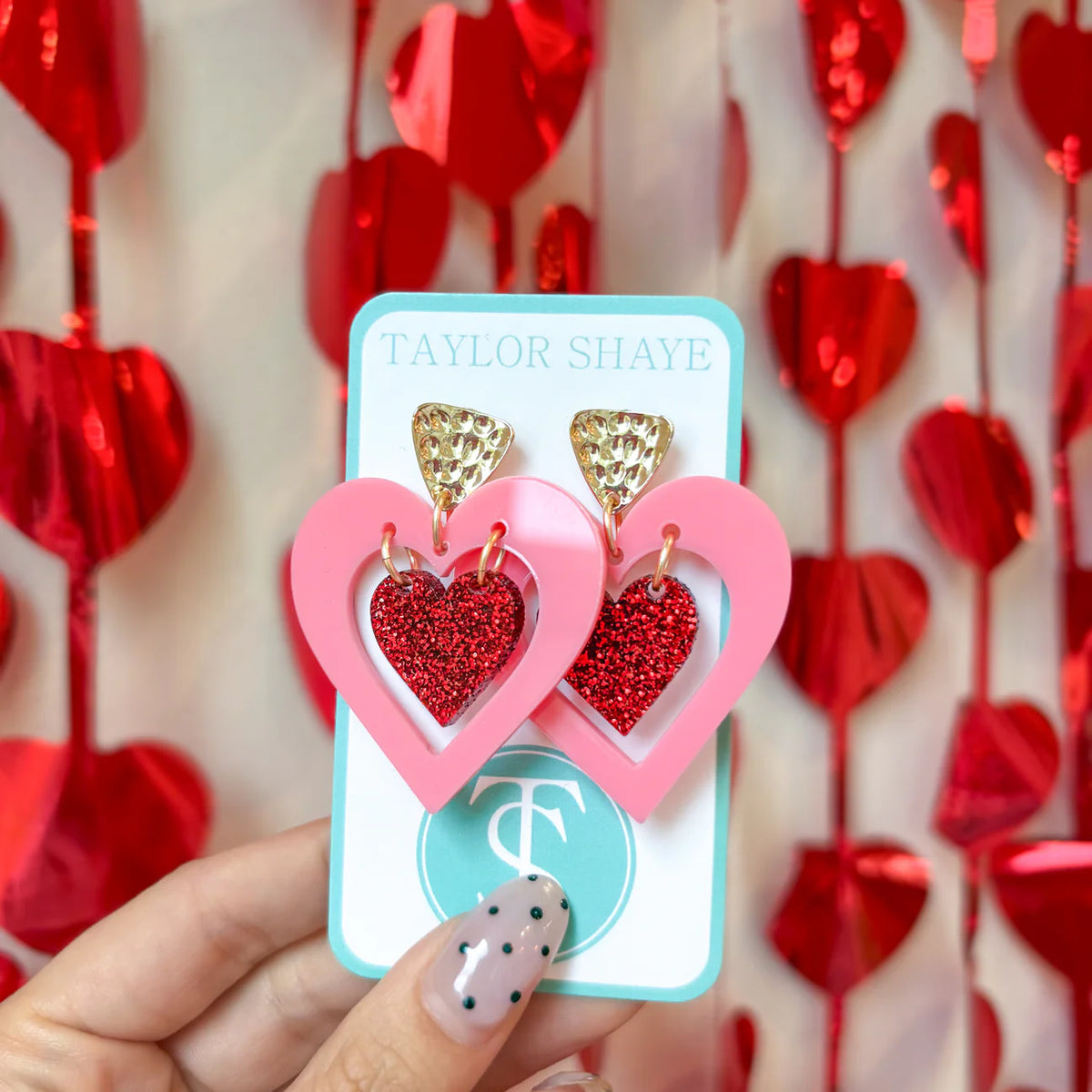 Hugs and Kisses Acrylic Heart - Taylor Shaye