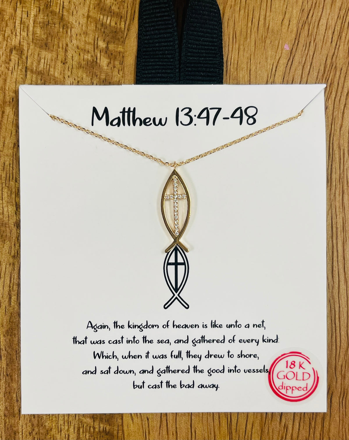Fisher of Men Cross Necklace